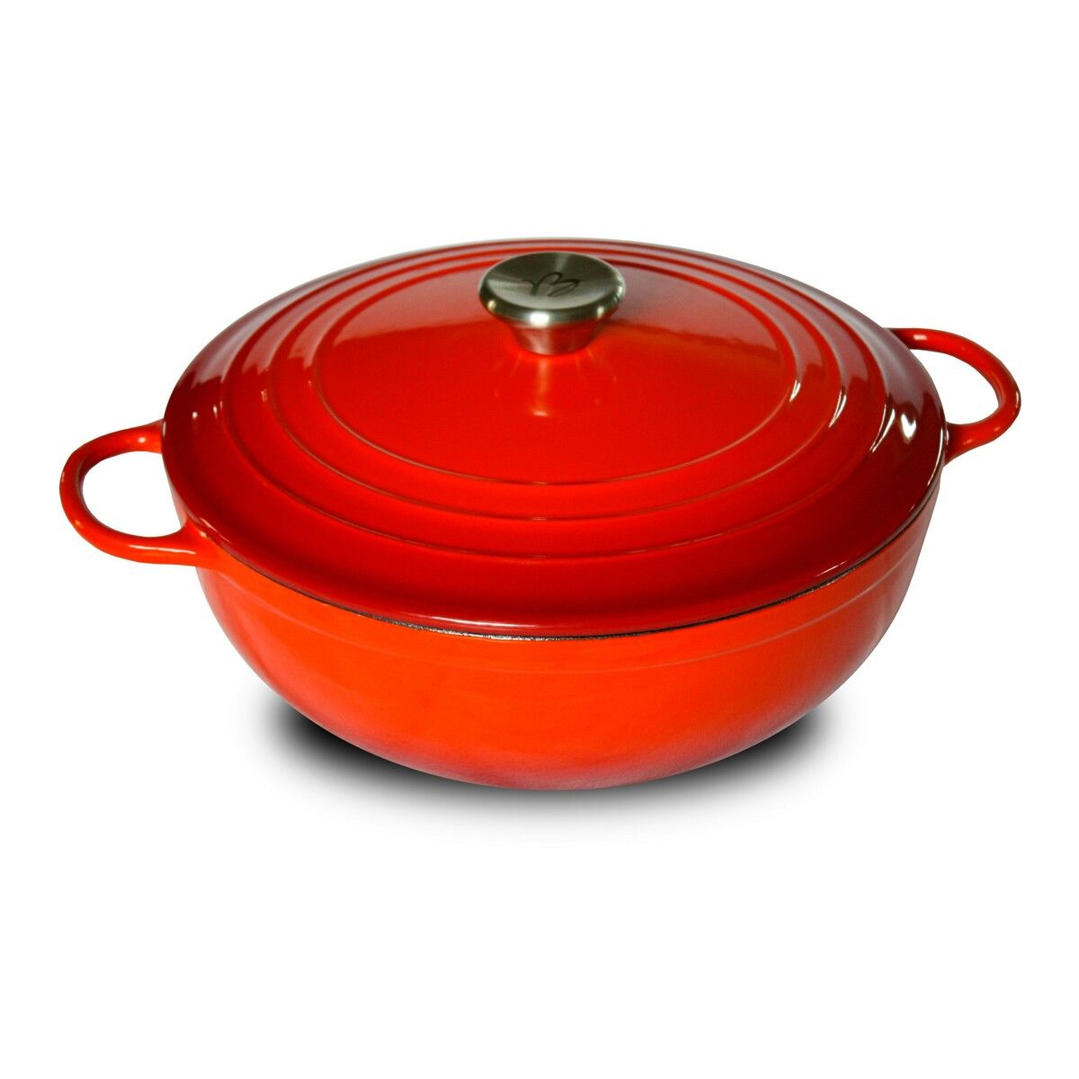 Cocotte en fonte ronde 24 cm avec couvercle 3L Tradition - Baumalu