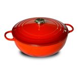 Cocotte en fonte ronde 24 cm avec couvercle 3L Tradition - Baumalu