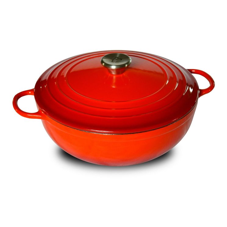 Cocotte en fonte ronde 24 cm avec couvercle 3L Tradition - Baumalu