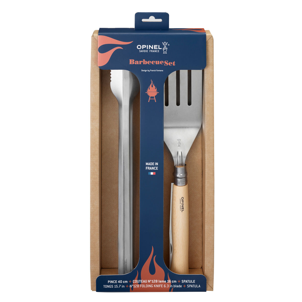 Set ustensiles barbecue - Opinel