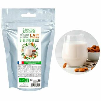 Achat en ligne Préparation instantanée pour lait d'amande biologique 120 gr - Patisdecor