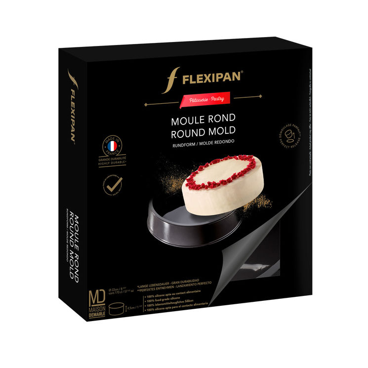 Moule en silicone rond 1.7 L 22 x 4.5 cm - Flexipan