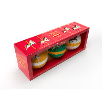 Achat en ligne Coffret tisane de Noël : 3 boules de Noël tisanes féériques 3 x 8 sachets 44.8 gr - Provence d´Antan