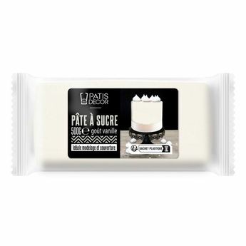 Achat en ligne Pâte à sucre goût vanille : blanche 500 gr - Patisdecor