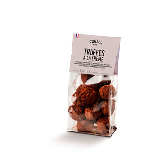 Achat en ligne Sachet de bonbons de chocolat Noël : truffes à la crème 130 gr - Cluizel Paris