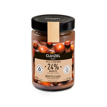 Achat en ligne Pâte à tartiner à la noisettes 24% 330 gr - Cluizel Paris