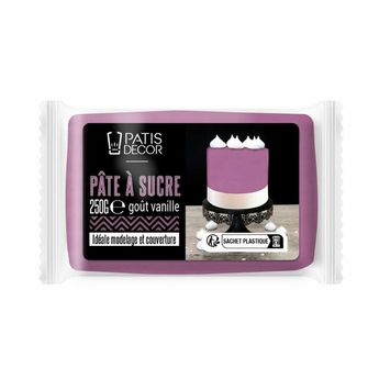 Achat en ligne Pâte à sucre goût vanille : violet 250 gr - Patisdecor