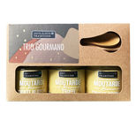 Coffret kraft 3 moutardes à la truffe - Savor et Sens