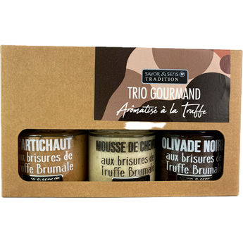 Achat en ligne Coffret kraft 3 tartinables à la truffe - Savor et Sens