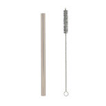 Set 4 pailles inox larges  + goupillon (idéales pour bubble tea ) - the kitchenette