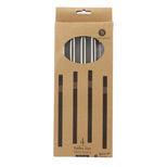 Set 4 pailles inox larges  + goupillon (idéales pour bubble tea ) - the kitchenette