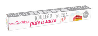 Achat en ligne Rouleau de pâte à sucre blanc 36 cm 430 gr - Scrapcooking