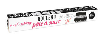 Achat en ligne Rouleau de pâte à sucre noir 36 cm 430 gr - Scrapcooking