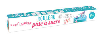 Achat en ligne Rouleau de pâte à sucre bleu 36 cm 430 gr - Scrapcooking