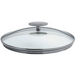 Couvercle en verre 18 cm Platine - Cristel