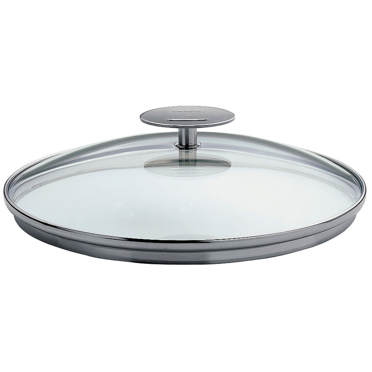 Couvercle en verre 20 cm Platine - Cristel