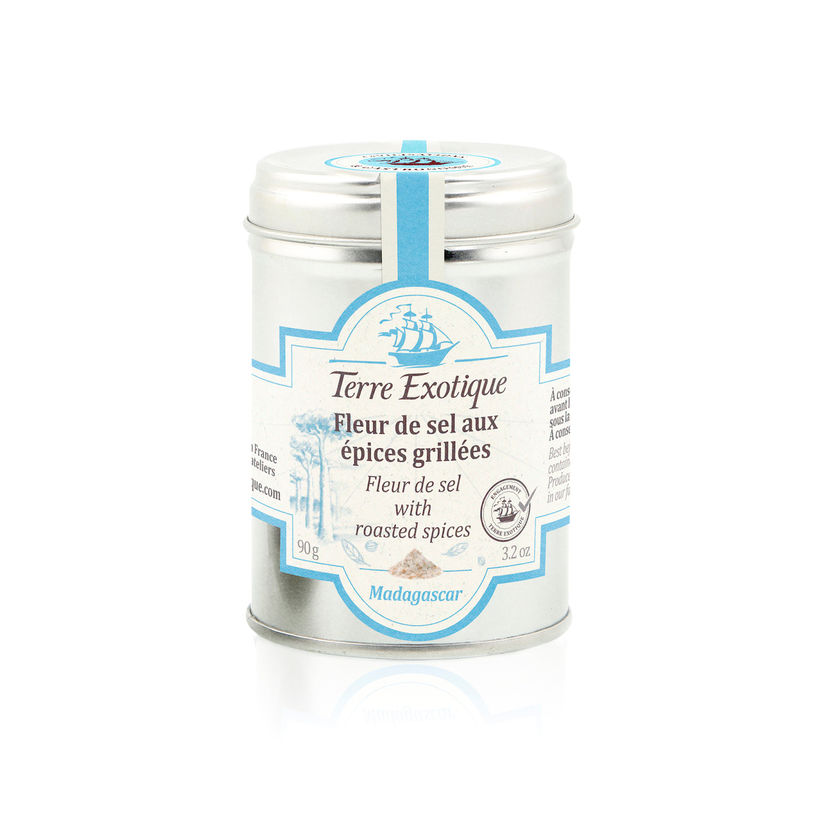 Fleur de sel aux épices grillées 90gr - Terre Exotique