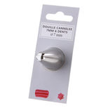 Douille en inox : cannelée 6 dents 7 mm - Zodio