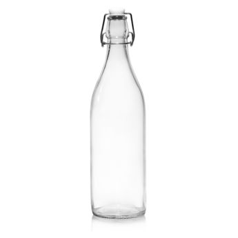 Achat en ligne Bouteille limonade lisse en verre transparent 1 l 8.6 x 30 cm - Cerve