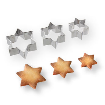 Achat en ligne Set de 3 emporte-pièces étoile en inox 4, 5 et 6 cm - Alice Délice