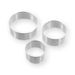 Set de 3 emporte-pièces rond lisse en inox 4, 5 et 6 cm - Alice Délice