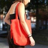 Sac pliable rouge en coton bio - Alice Delice