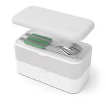 Couverts nomades : couteau fourchette et cuillère MB slim box vert - Monbento