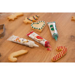 Lot de 3 stylos de glaçage Noël pour décorer les biscuits : blanc, vert foncé et rouge