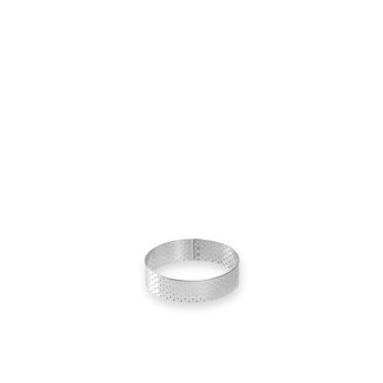 Achat en ligne Cercle à tartelette en inox perforé 7.5 x 2 cm - Alice Délice