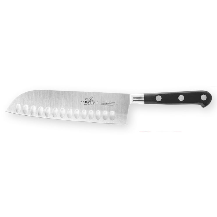 Couteau Santoku alvéolé 18 cm Sabatier forgé  - Alice Délice