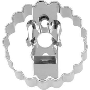 Achat en ligne Emporte-pièce Linzer en inox ange 5 cm : idéal pour biscuits fourrés - Birkmann