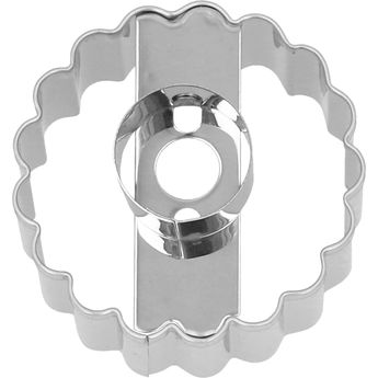 Achat en ligne Emporte-pièce Linzer en inox rond classique 5 cm : idéal pour biscuits fourrés - Birkmann