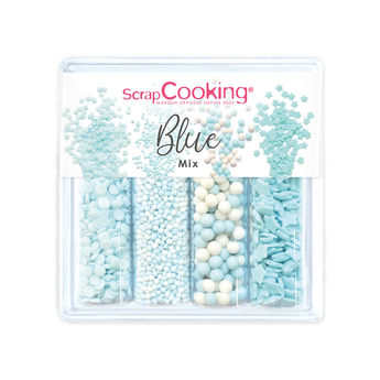 Achat en ligne Décor à parsemer : set de décors sucrés bleus Blue Mix 64 gr - Scrapcooking