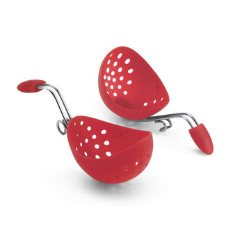 Achat en ligne Set de 2 pocheuses à oeufs en silicone rouge - Cuisipro