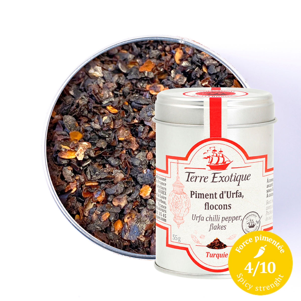 Piment d'Urfa, flocons 55 G - Terre Exotique