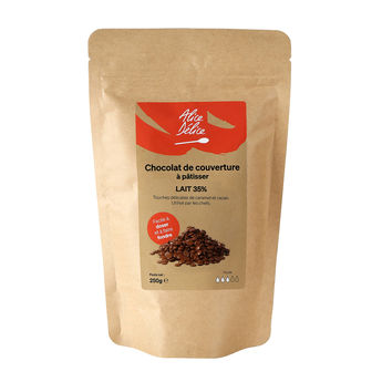 Achat en ligne Chocolat au lait à pâtisser 35% 250 gr - Alice Délice