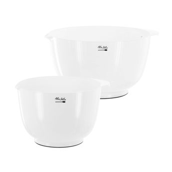 Achat en ligne Lot de 2 bols préparation en plastique blanc 18 et 26 cm - Alice Délice