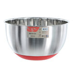 Bol de préparation en inox gris avec base anti-dérapante 24 cm - Alice Délice