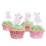 Set 24 caissettes à cupcakes et muffins et décorations lapins de Pâques - PME