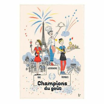 Achat en ligne Torchon coton 100% Champions du goût  - Winkler