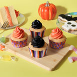 60 caissettes à cupcakes et muffins doublées de papier aluminium citrouille d´Halloween 5 cm - PME