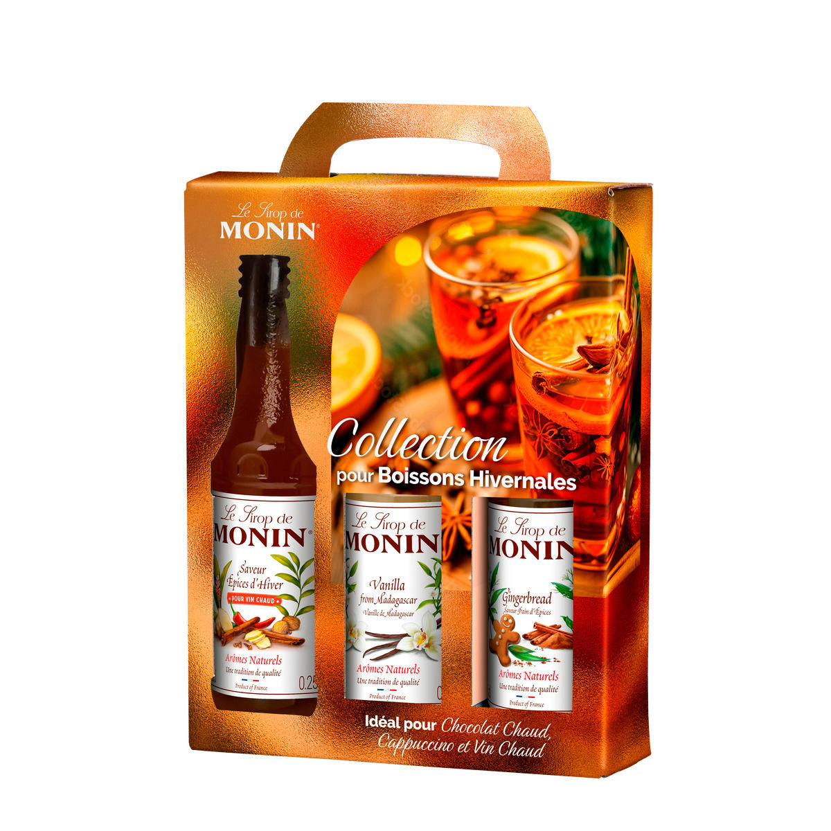 Coffret boissons hivernales, 3 x 25cl - Monin