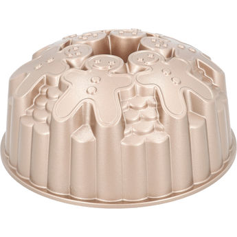 Achat en ligne LOC - Moule bundt cake : Contoura Gingerman de Noël en fonte d´aluminium 22 x 10 cm - Birkmann