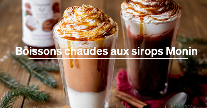 Boissons chaudes aux sirops Monin