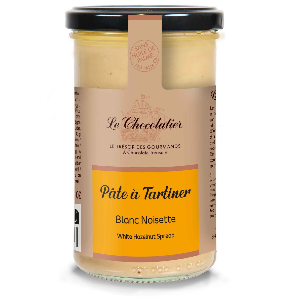 Pâte à tartiner blanc noisette 300 gr - Le Chocolatier