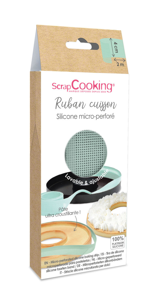 Bande de cuisson en silicone micro-perforée 4 x 200 cm - Scrapcooking