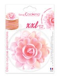 Fleur en azyme rose XXL 10 cm - Scrapcooking