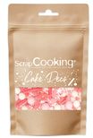 Décor à parsemer : mélange de décors sucrés coeurs roses 70 gr - Scrapcooking