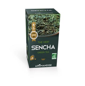 Achat en ligne 18 sachets de thé vert sencha 2 gr - Aromandise