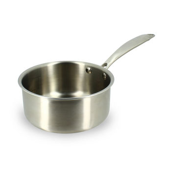 Achat en ligne Casserole Triply en acier inoxydable 16cm sans PFAS - Menastyl